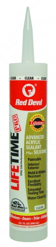 Red Devil 0866PR Lifetime Pro Acrylic Adhesive Sealant, Clear, 10.1 Oz Outlet Websites