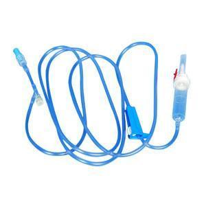 Basic IV Administration Set - Model with 2 Injection Site, 19 mL Priming Volume, 106" L Professional