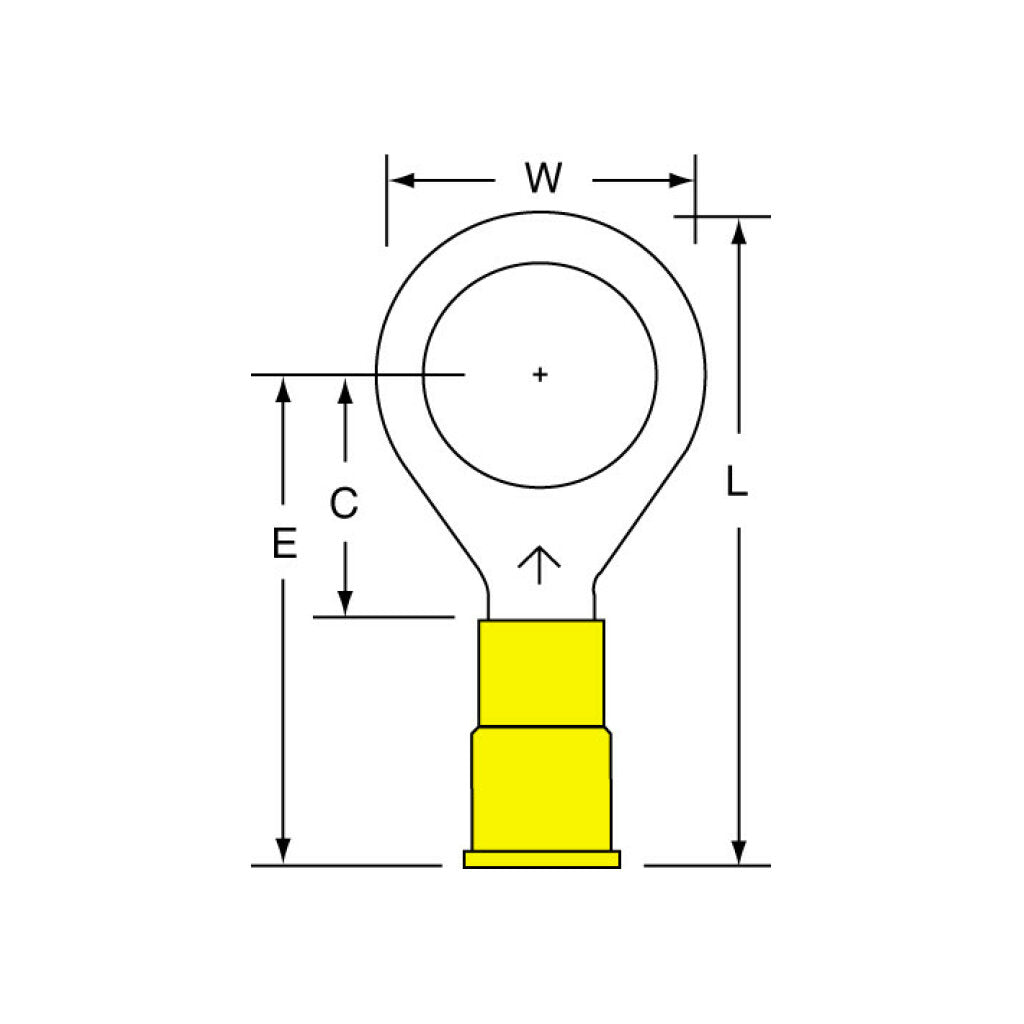 3M Vinyl Insulated Butted Seam Ring Tongue Terminal 13-500-P Tumblr Online