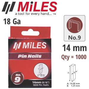 Galv Headless Pin 18 G 14 Mm X 1000 Pcs Miles No9 Very Cheap
