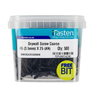 Ifasten Drywall Screw Coarse No6 3.5 X25 Mm 500 Pt With Paypal Free Shipping