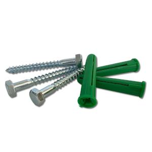 Ifasten Coach Screw M8 X60 Mm & Wall Plug Green 5 Pp Best Place To Buy