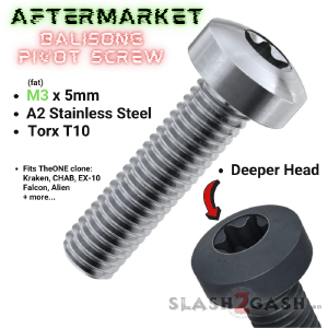 Balisong Pivot Screw (A2) Stainless Steel w/ DEEPER HEAD - M3 x 5mm T10 Websites For Sale