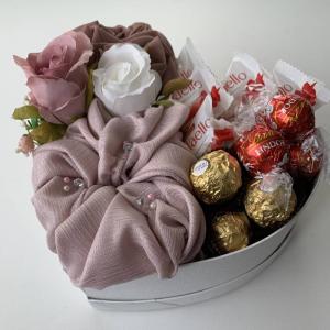 Eid Luxe Hijab with Chocolate Hamper Heart Box Sale Release Dates
