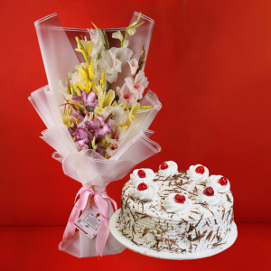 Aurore Combo - Glads of Assorted colors and Black Forest Cake Cheap Sale Collections