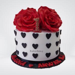Anniversary Theme Cake 3lbs by Bake Away Outlet Cheap Online