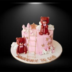 Cute Teddy Cake 2.5 Lbs From China