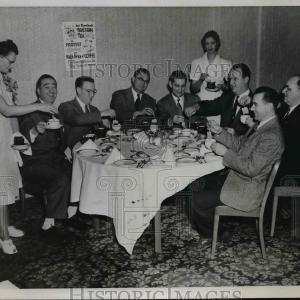 1953 Press Photo Tea Drinkers - nef01534 Big Sale Sale Online