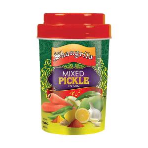 Shangrila Mixed Pickle In Oil 400g Plastic Jar Discount Manchester