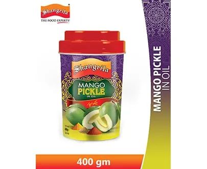 Shangrila Mango Pickle In Oil 400 gms Plastic Jar Buy Cheap Pay With Visa