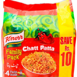 Knorr Noodles Chatt Patta, 66g, Family Pack, 4 Pieces With Credit Card
