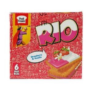 Pack of 6 Peek Freans Rio Strawberry Vanilla Biscuits Half Roll Online Online Outlet Sale