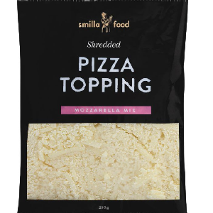 Smilla Food Mozzarella Mix Pizza Topping, Shredded, 200g Free Shipping Visit