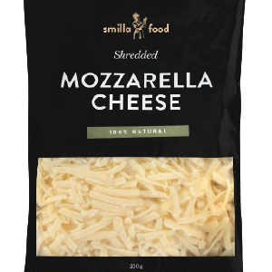 Smilla Food Mozzarella Cheese, Shredded, 200g Cheap Sale Perfect