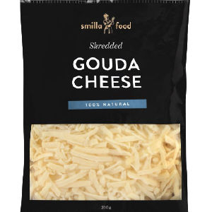 Smilla Food Gouda Cheese, Shredded, 200g 2025 Sale Online