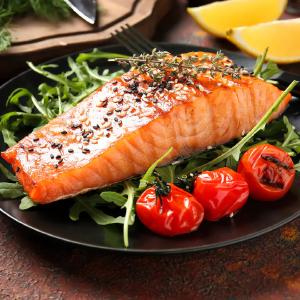 8 oz Salmon portions Low Pice Fee Shipping For Sale