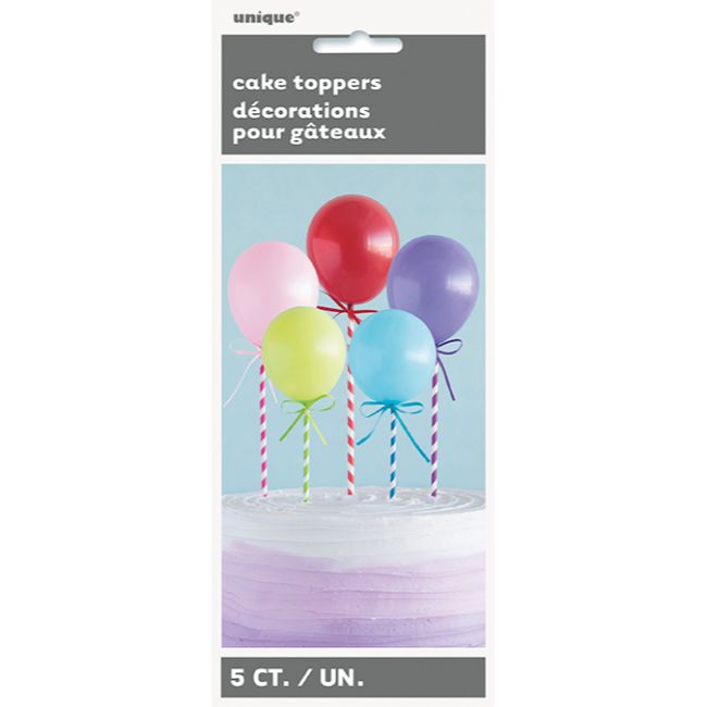 Unique Party Mini-Balloons Cake Topper 26cm - Pack of 5 Discount Professional