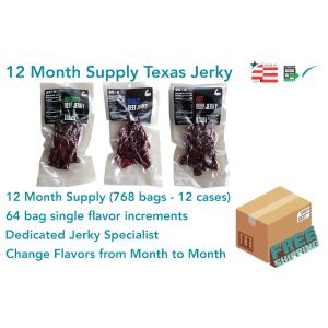 12 Month Qty. of TEXAS JERKY (Flavors of Choice) CRITEXBUY12 CURIEN Online Shop From China