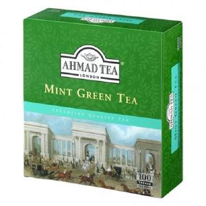 Ahmad Tea - Mint Green Tea 100tb (Case of 12) Get Authentic