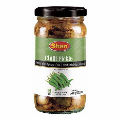 Shan - Chilli, Hot & Tangy Chilies Pickled in Oil 300g (Case of 12) Sale Free Shipping