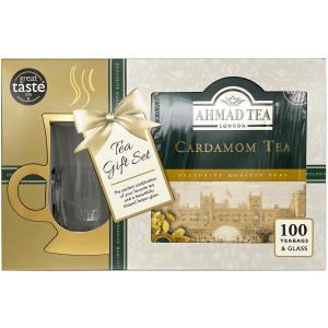 Ahmad Tea - Cardamom Tea, Gift Set 100tb (Case of 12) Clearance 2025