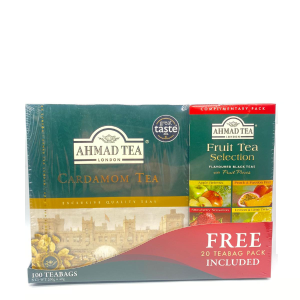 Ahmad Tea - Cardamom Tea (100Tb)   Fruit Tea Selection (20 Tb) Complimentary Pack (Case of 12) Buy Cheap Limited Edition