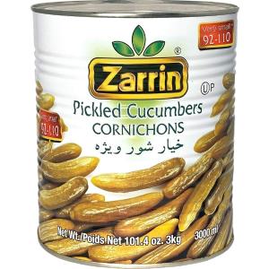 Zarrin - Pickled Cucumber Cornichons 3000g (Case of 6) Brand New Unisex