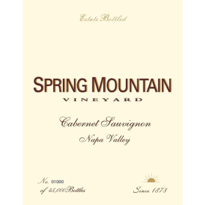 Spring Mountain Estate Cabernet Sauvignon 1979 750ml Cheap For Nice