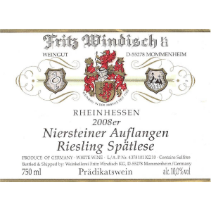 Windisch Spatlese Niersteiner Auflangen Riesling 750ml Buy Cheap Authentic