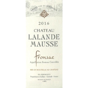 Chateau Lalande Mausse Fronsac Red Bordeaux Blend 750ml Buy Cheap Nicekicks
