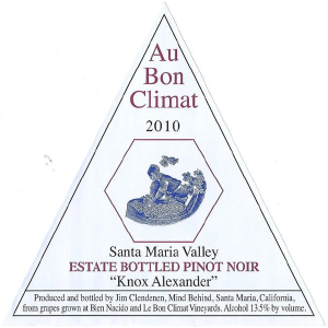 Au Bon Climat Knox Alexander Santa Maria Valley Pinot Noir 750ml Outlet Manchester Great Sale