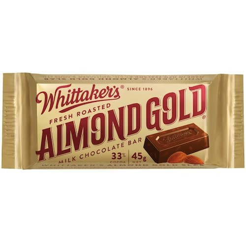 Whittakers Chocolate Slab Almond Gold 45g For Cheap