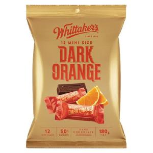 Whittakers Mini Slab Chocolate Dark Orange 180g 12pk Cheap Sale Collections