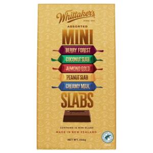 Whittakers Assorted Mini Slabs 225g Good Selling Online