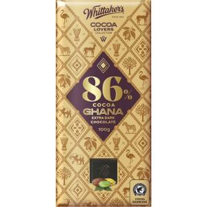 Whittakers Cocoa Lovers 86% Ghana Extra Dark Chocolate 100g Reliable For Sale