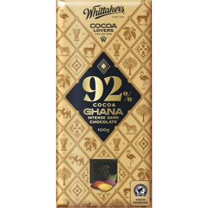 Whittakers Cocoa Lovers 92% Ghana Intense Chocolate 100g Visit New Online