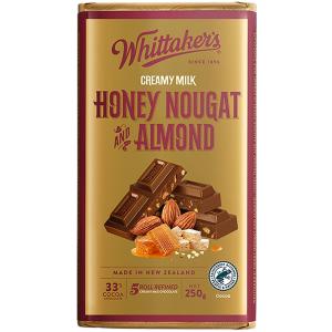 Whittakers Chocolate Block H Nougat and Almond 250g Clearance Buy
