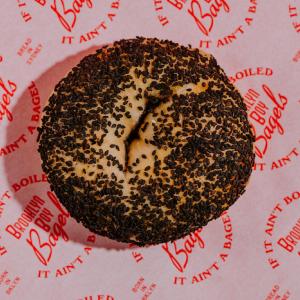 BROOKLYN BOY BAGELS - BLACK SESAME BAGEL (2 days notice required) Clearance Geniue Stockist