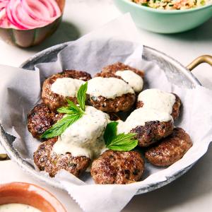 Lamb koftas with minted yoghurt 100% Original Cheap Pice
