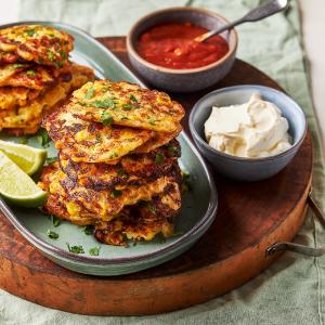 Sweet corn and haloumi fritter mix Free Shipping New Styles