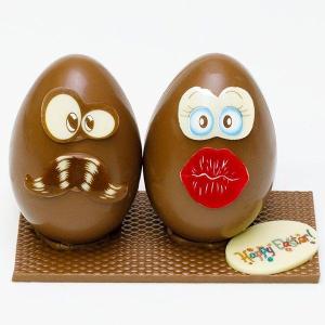 CHOCOGRAM MR AND MRS EGG HEAD CHOCOLATE Authentic Online