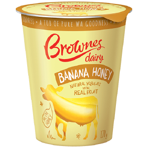 BROWNES DAIRY BANANA HONEY NATURAL YOGHURT (170g) Cheap Sale For Cheap