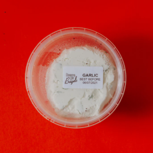 BROOKLYN BOY BAGELS - SPRING ONION & GARLIC CREAM CHEESE 200g (2 days notice required) Manchester Cheap Pice
