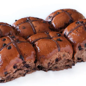 CHOCOLATE AND CRANBERRY HOT CROSS BUN (PACK OF 6) Best Wholesale Cheap Pice