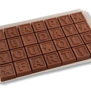 CHOCOGRAM OLD FART BIRTHDAY CHOCOLATES Clearance Marketable