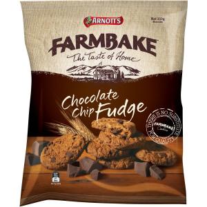 Arnotts Farmbake Cookies Choc Chip Fudge 310g Discount Explore