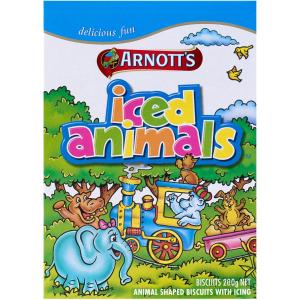 Arnotts Iced Animals Biscuits 200g Newest