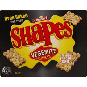 Arnotts Shapes Crackers Vegemite 165g Best For Sale