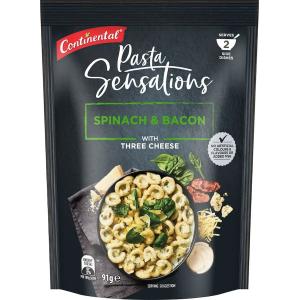 Continental Pasta & Sauce Spinach & Bacon 91g Cheap Sale Outlet Store
