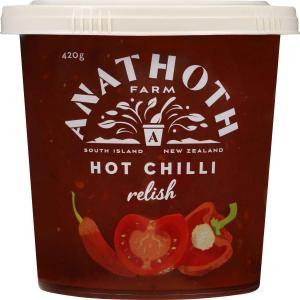 Anathoth Farm Hot Chilli Relish 420g Finishline For Sale